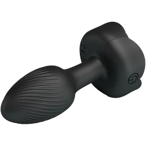 PRETTY LOVE - OLMAN ANAL PLUG Z ÅWIATÅEM LED CZARNY 8,8 CM